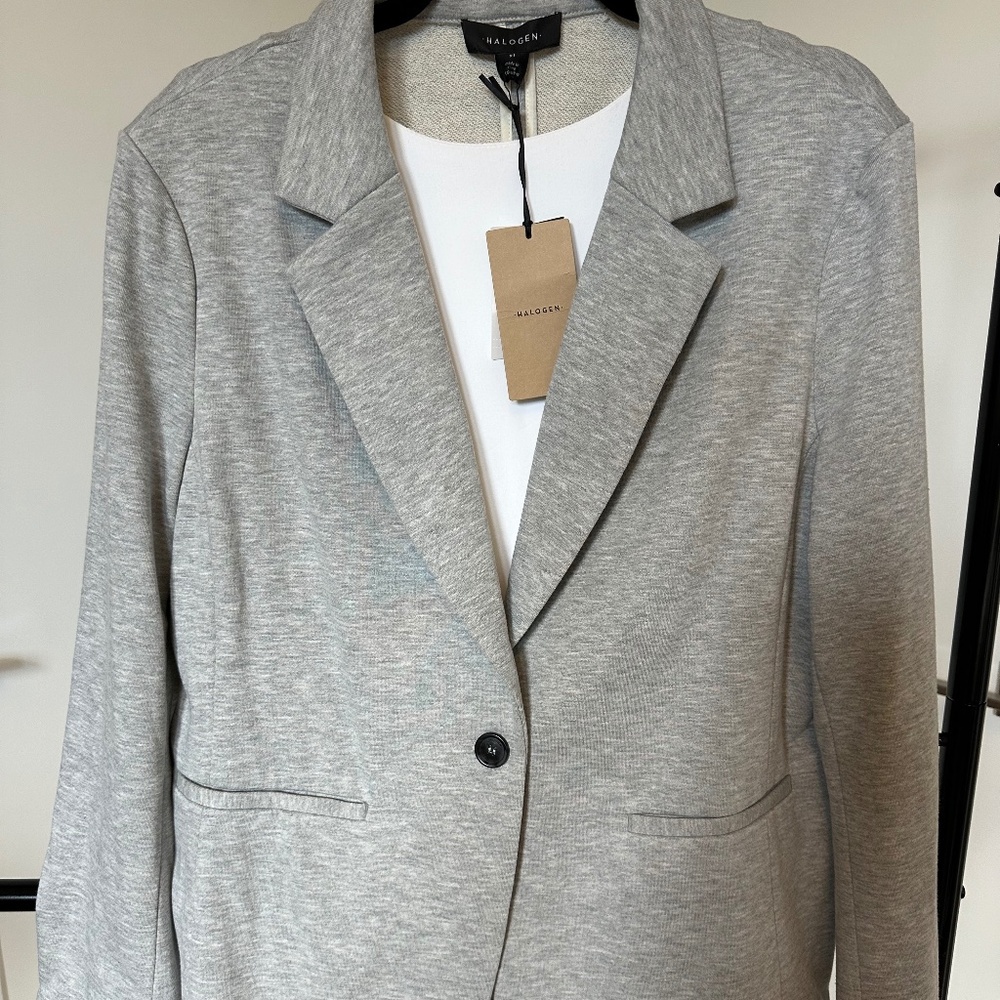 NWT Halogen Jacket - women's gray casual wear